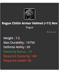 iron bow +9 chitin set +9 draki s.a İmir  elf belt 2 